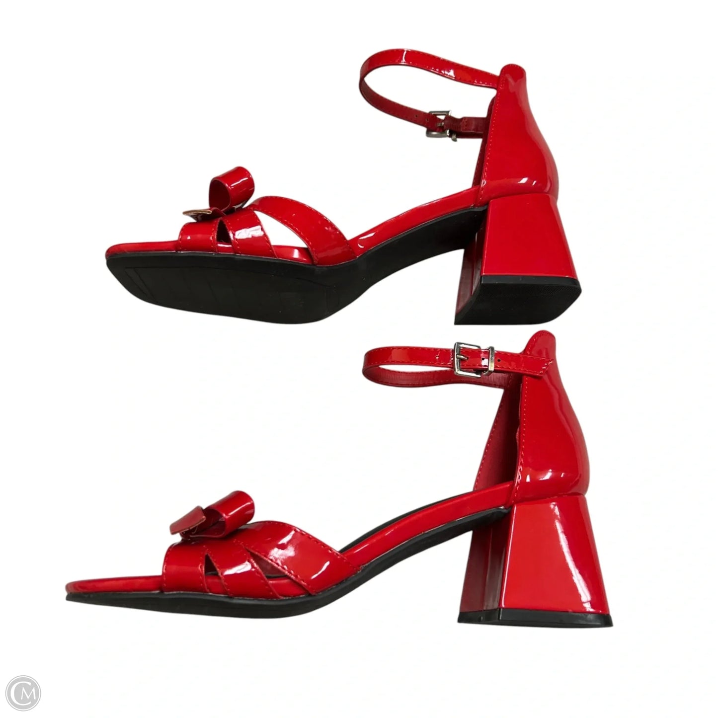 Shoes Heels Block By Kenneth Cole Reaction In Red, Size: 8.5