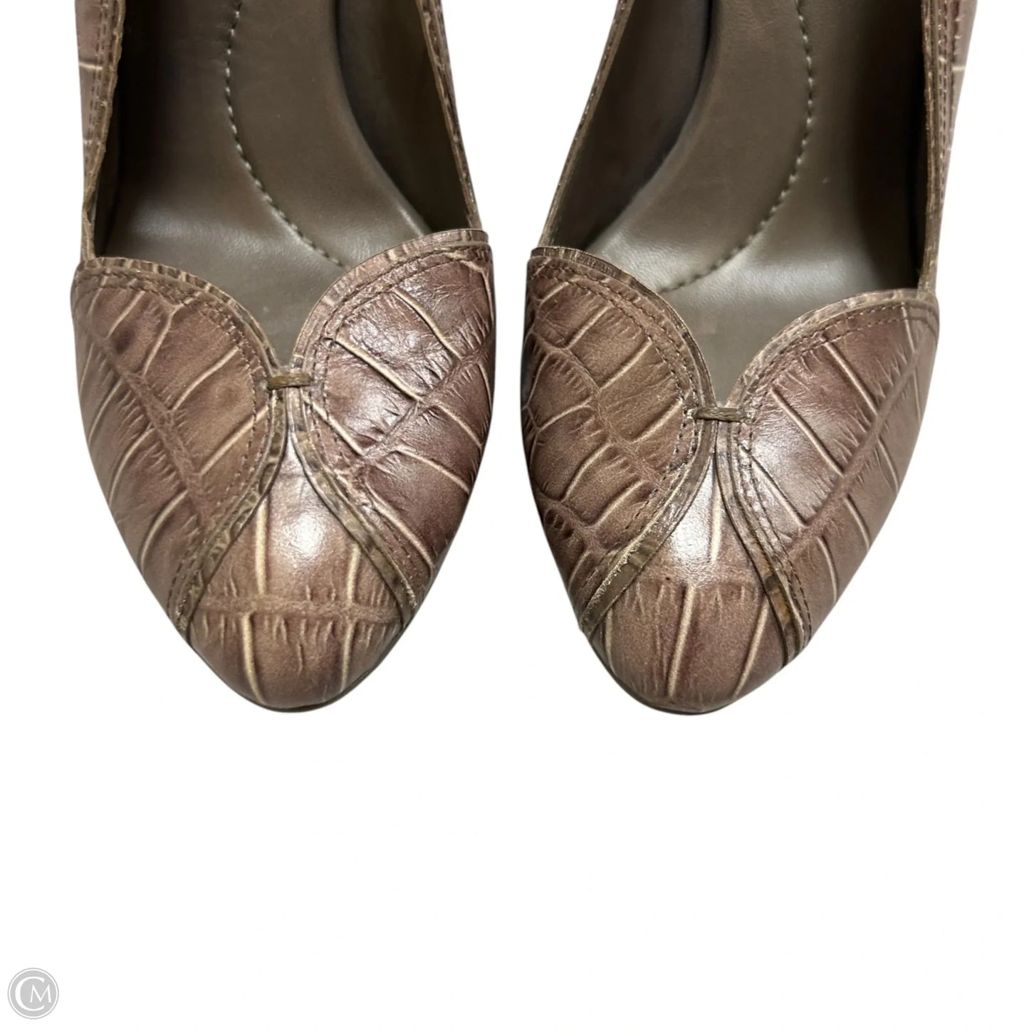 Shoes Heels Platform By Bcbgmaxazria In Taupe, Size: 7.5