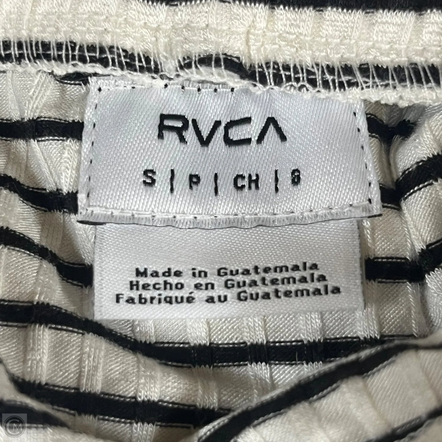 Dress Casual Midi By Rvca In Black & White, Size: S