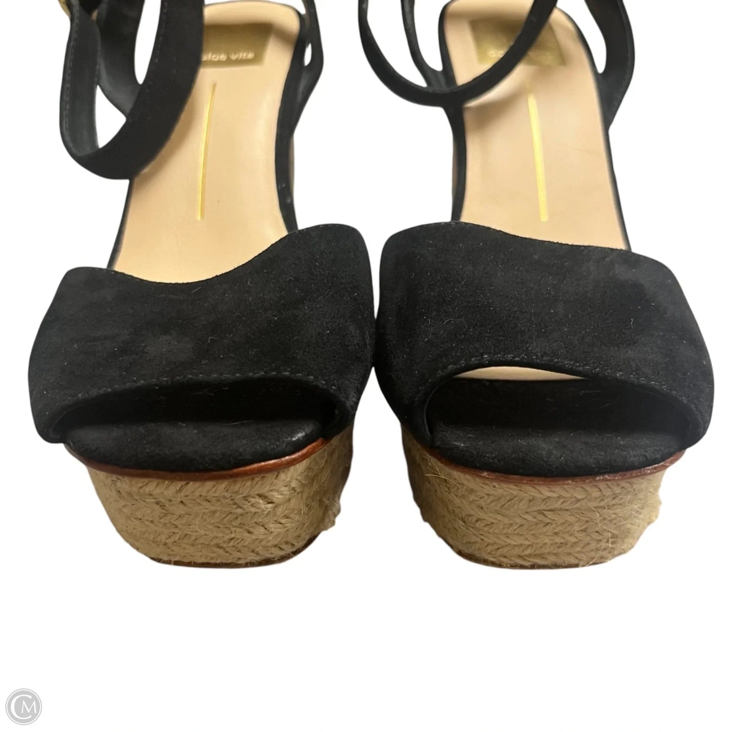 Shoes Heels Wedge By Dolce Vita In Black & Tan, Size: 7.5