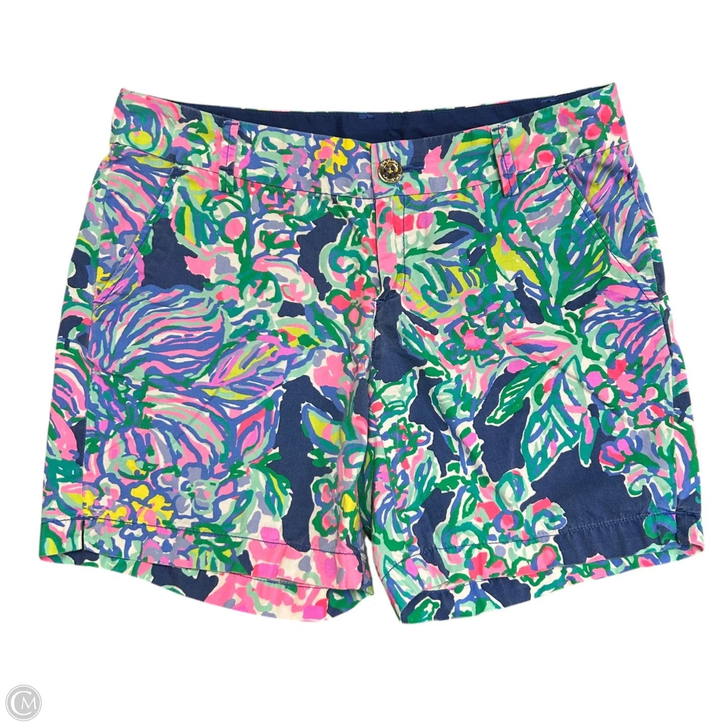 Shorts Designer By Lilly Pulitzer In Blue & Pink, Size: 4