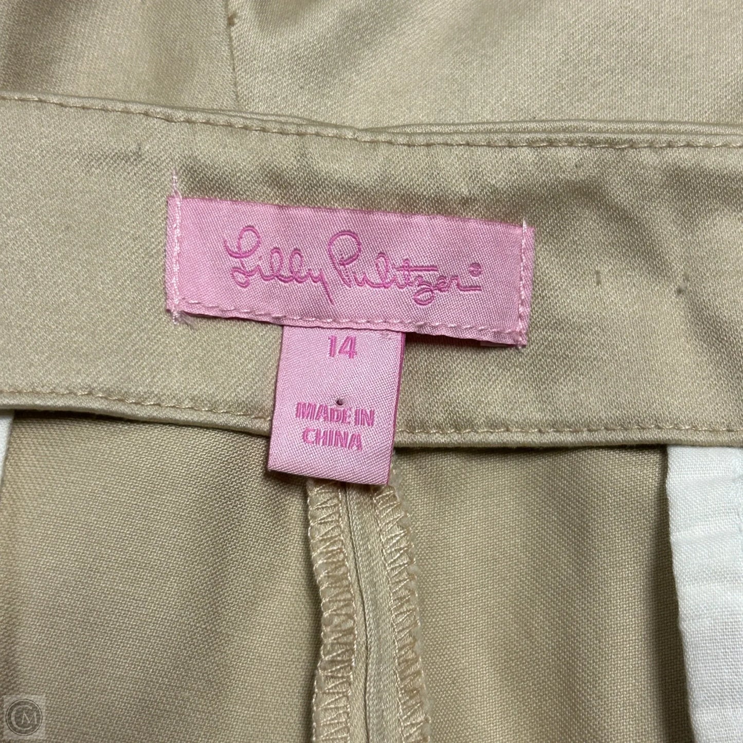 Shorts Designer By Lilly Pulitzer In Beige, Size: 14