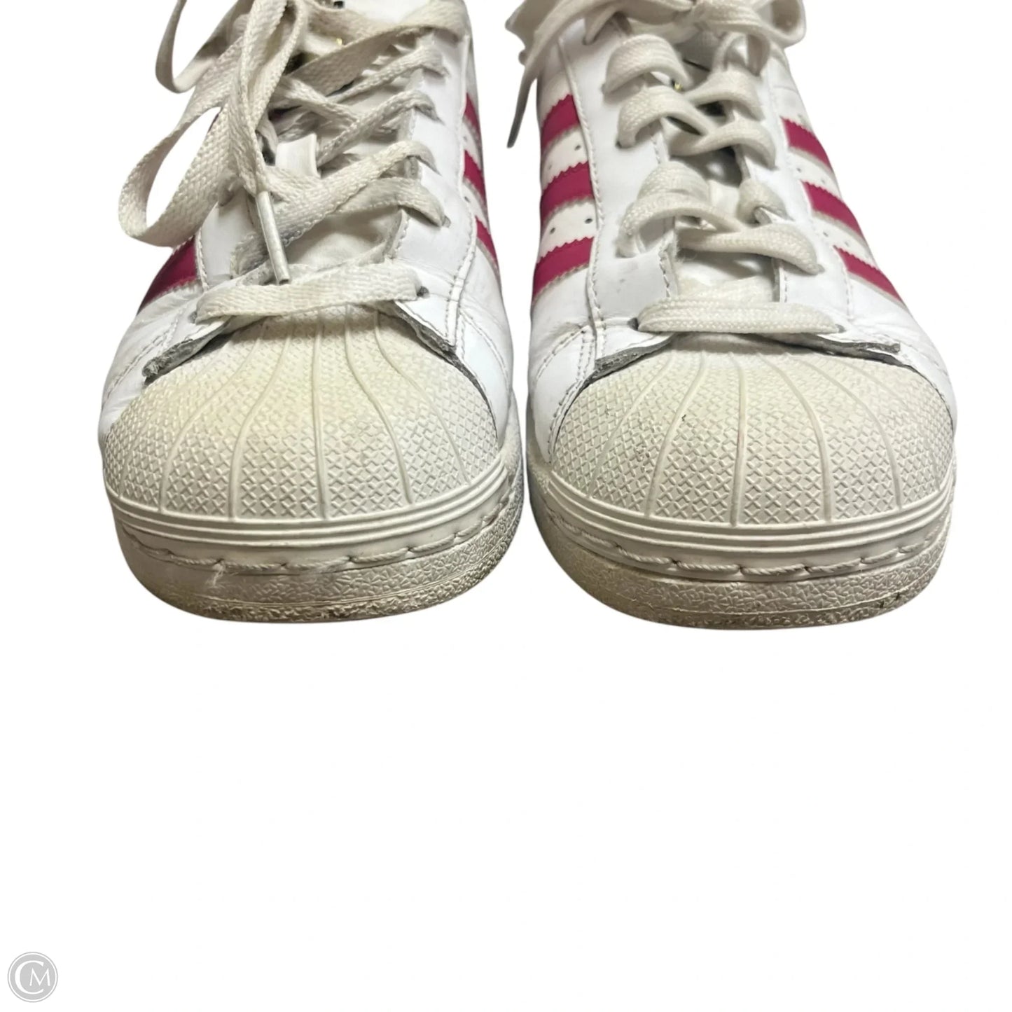 Shoes Sneakers By Adidas In Pink & White, Size: 6