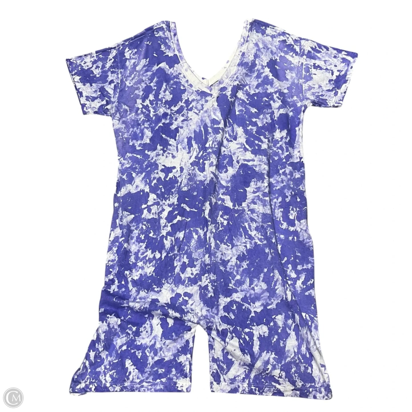 Romper By Mellow Mail In Purple & White, Size: Osfm