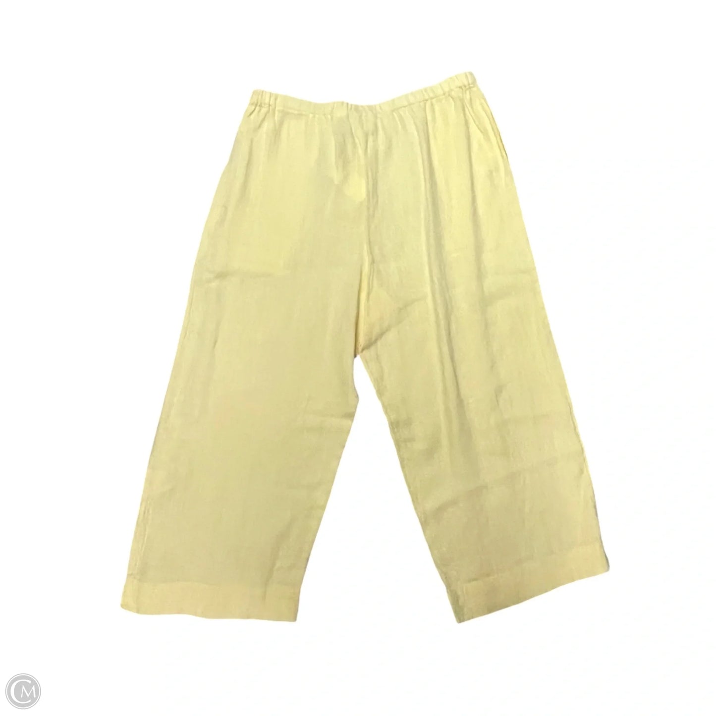 Pants Linen By Chicos In Yellow, Size: L