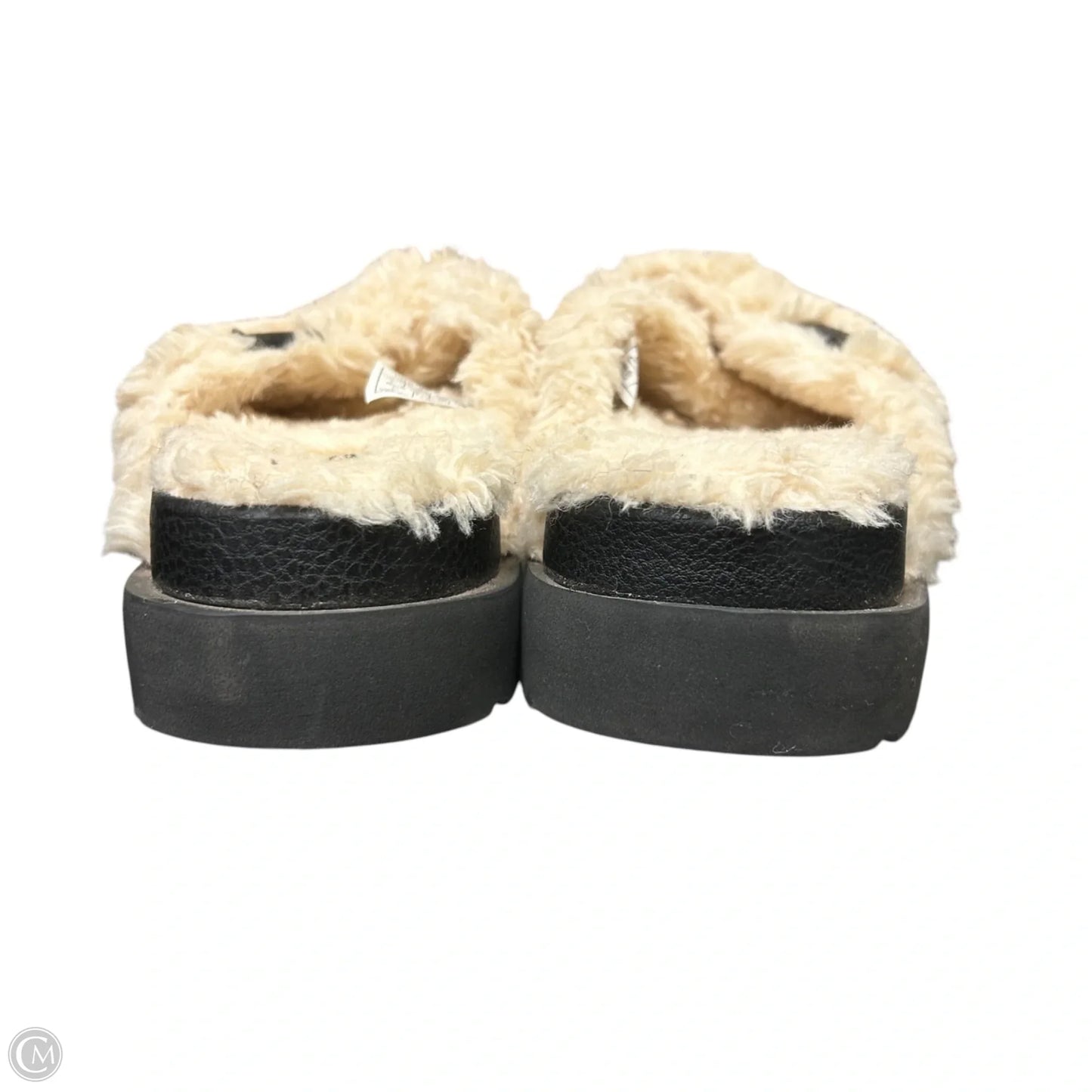 Shoes Designer By Ugg In Black & Cream, Size: 7