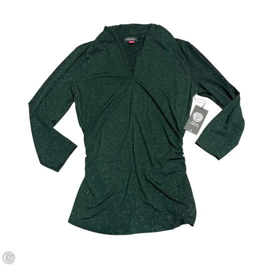 Top Long Sleeve By Vince Camuto In Green, Size: S