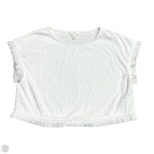Top Short Sleeve Designer By Lilly Pulitzer In White, Size: S