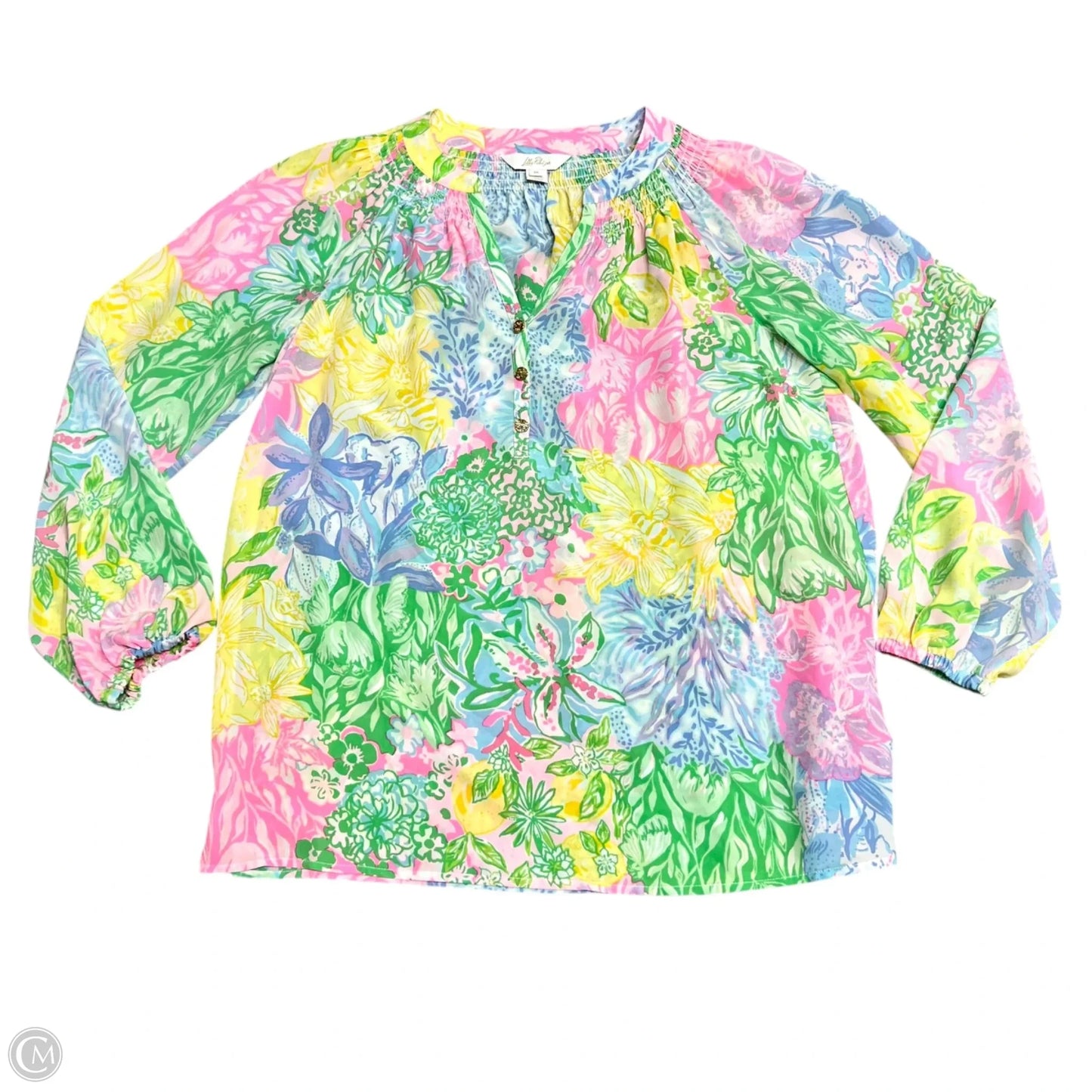 Top Long Sleeve Designer By Lilly Pulitzer In Multi-colored, Size: M