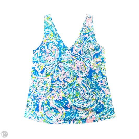 Top Sleeveless Designer By Lilly Pulitzer In Blue, Size: M