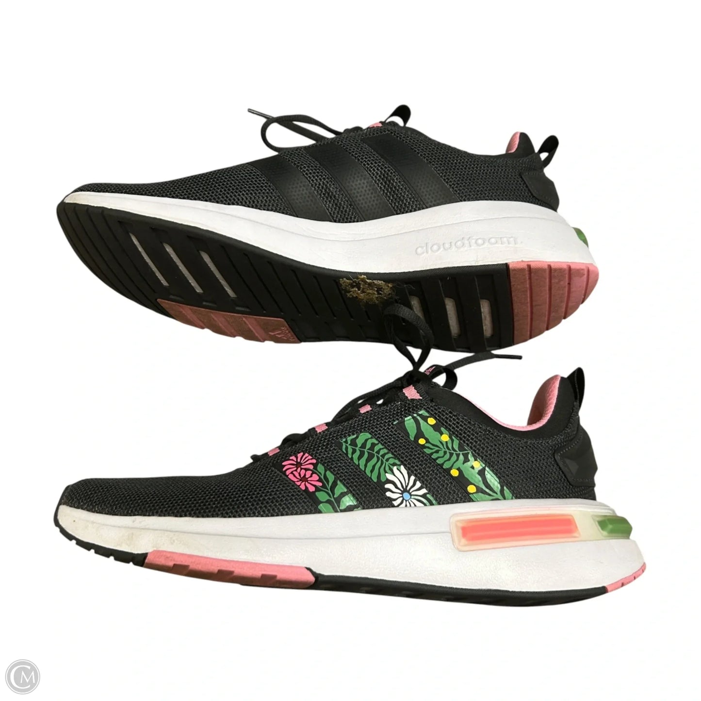 Shoes Athletic By Adidas In Grey & Pink, Size: 10