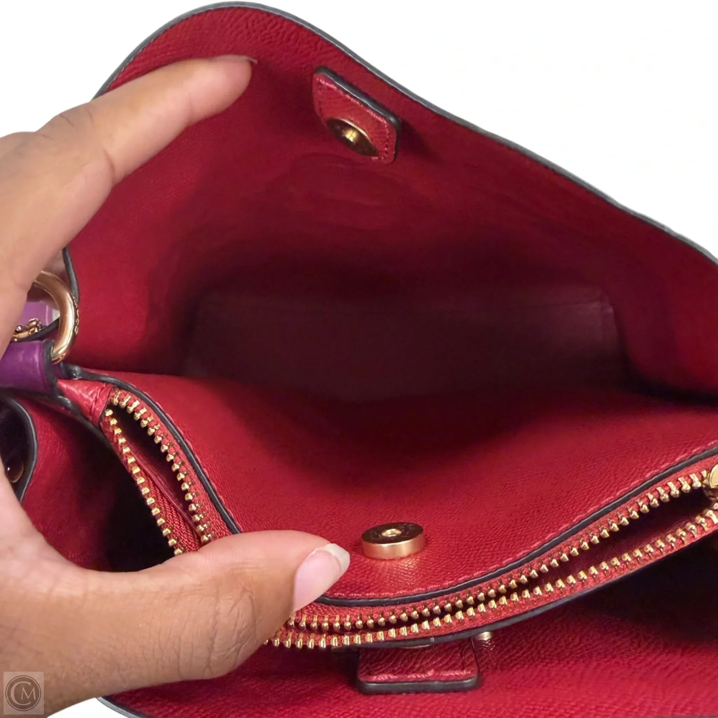 Crossbody Designer By Coach, Size: Medium