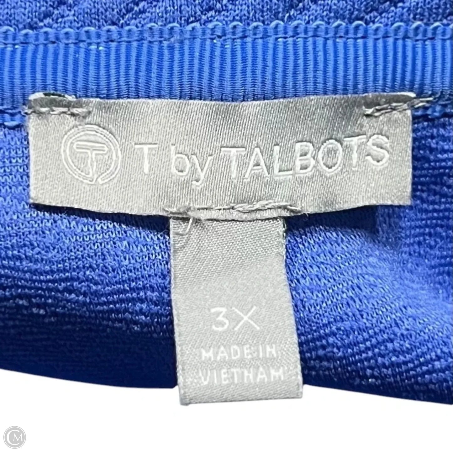 Sweatshirt Collar By Talbots In Blue, Size: 3x