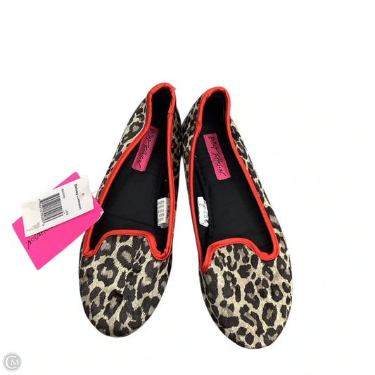 Shoes Flats By Betsey Johnson In Animal Print, Size: 5/6