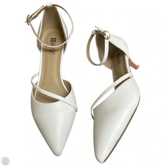 Shoes Heels Kitten By Didifu In White, Size: 9