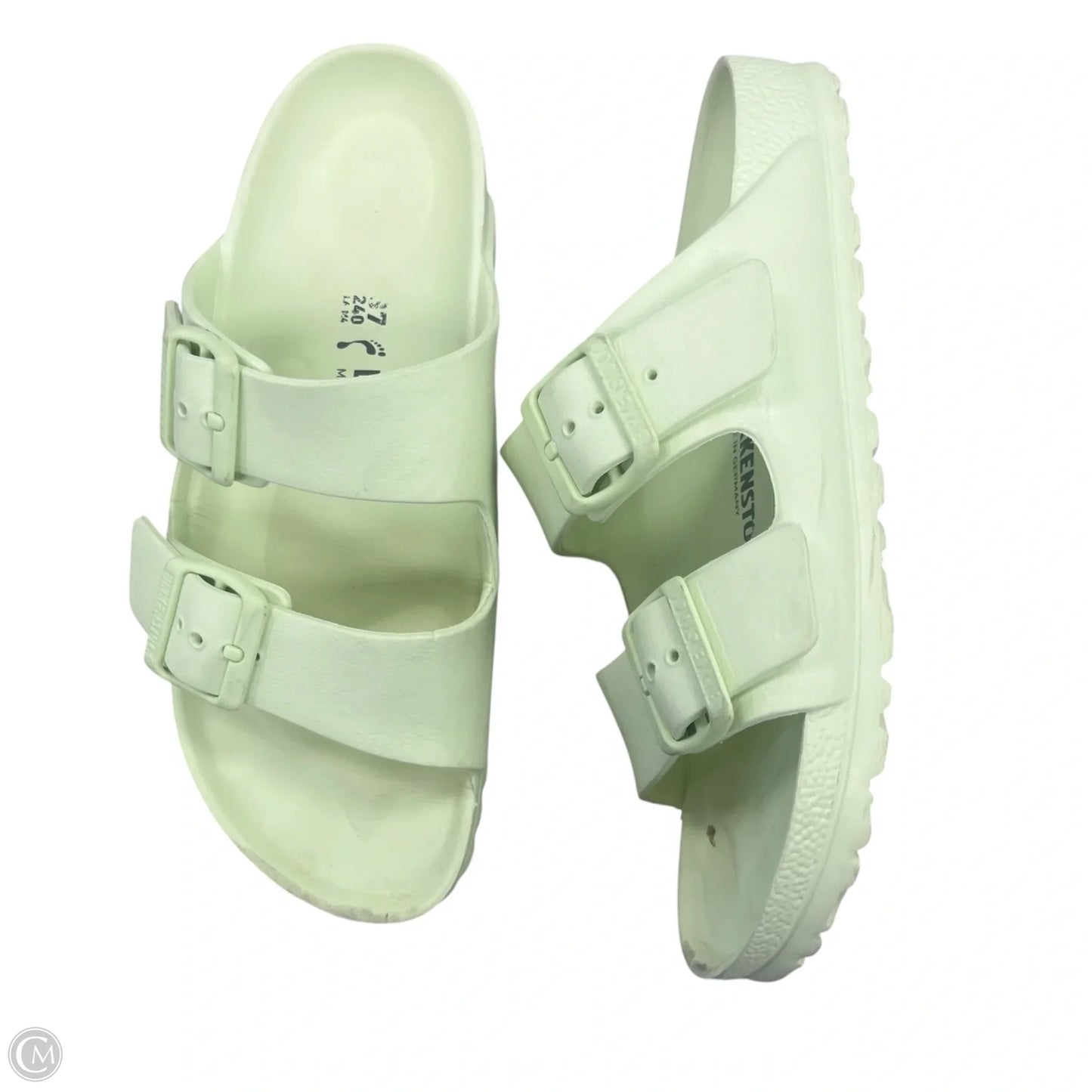 Sandals Flats By Birkenstock In Green, Size: 6