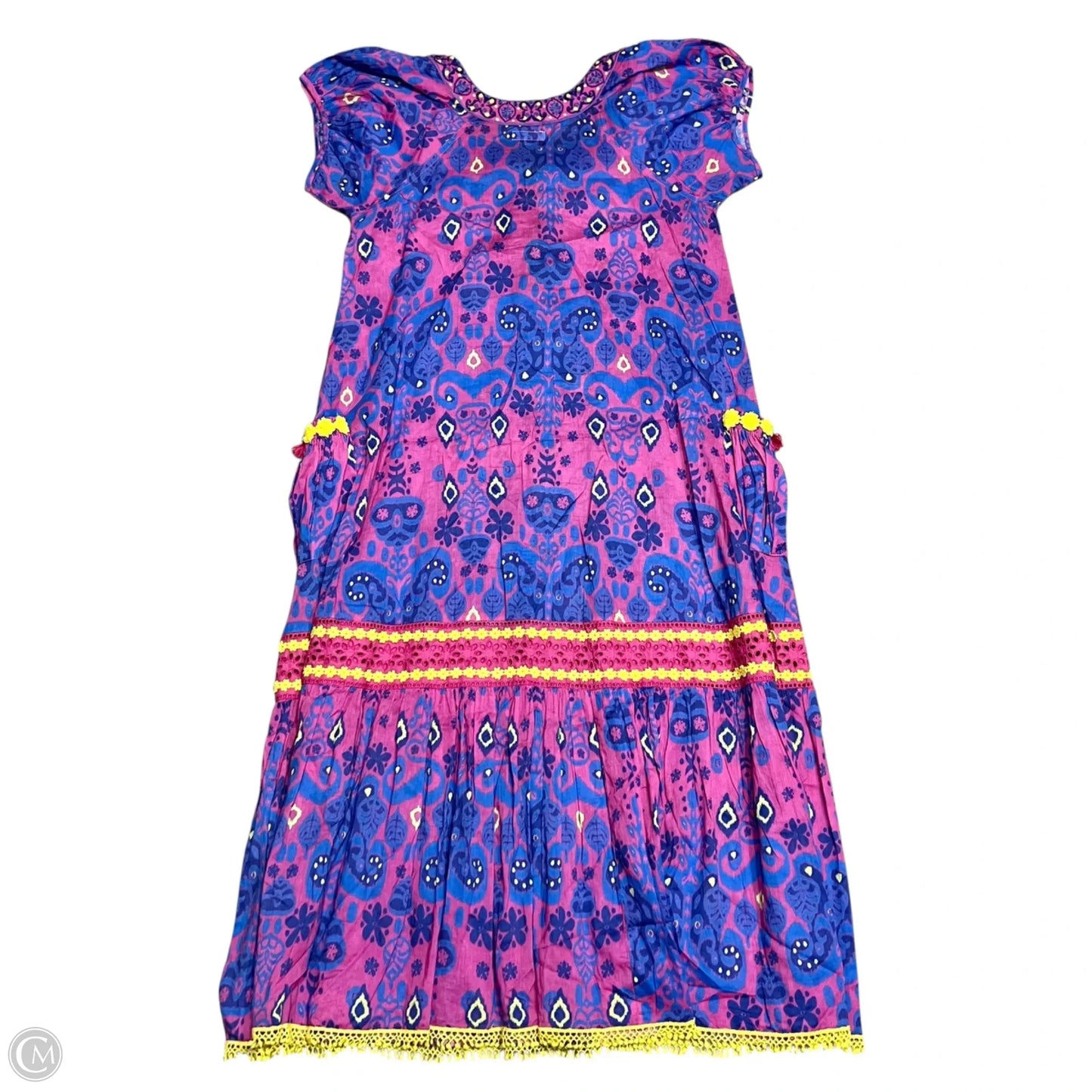 Dress Casual Maxi By Naudic In Blue & Pink, Size: S