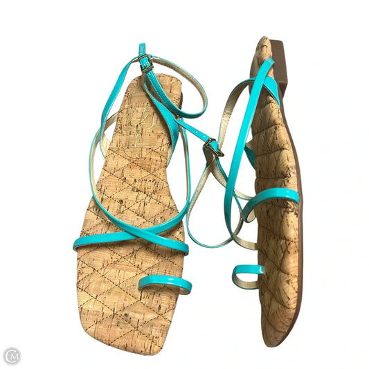 Sandals Flats By Jessica Simpson In Aqua, Size: 9.5