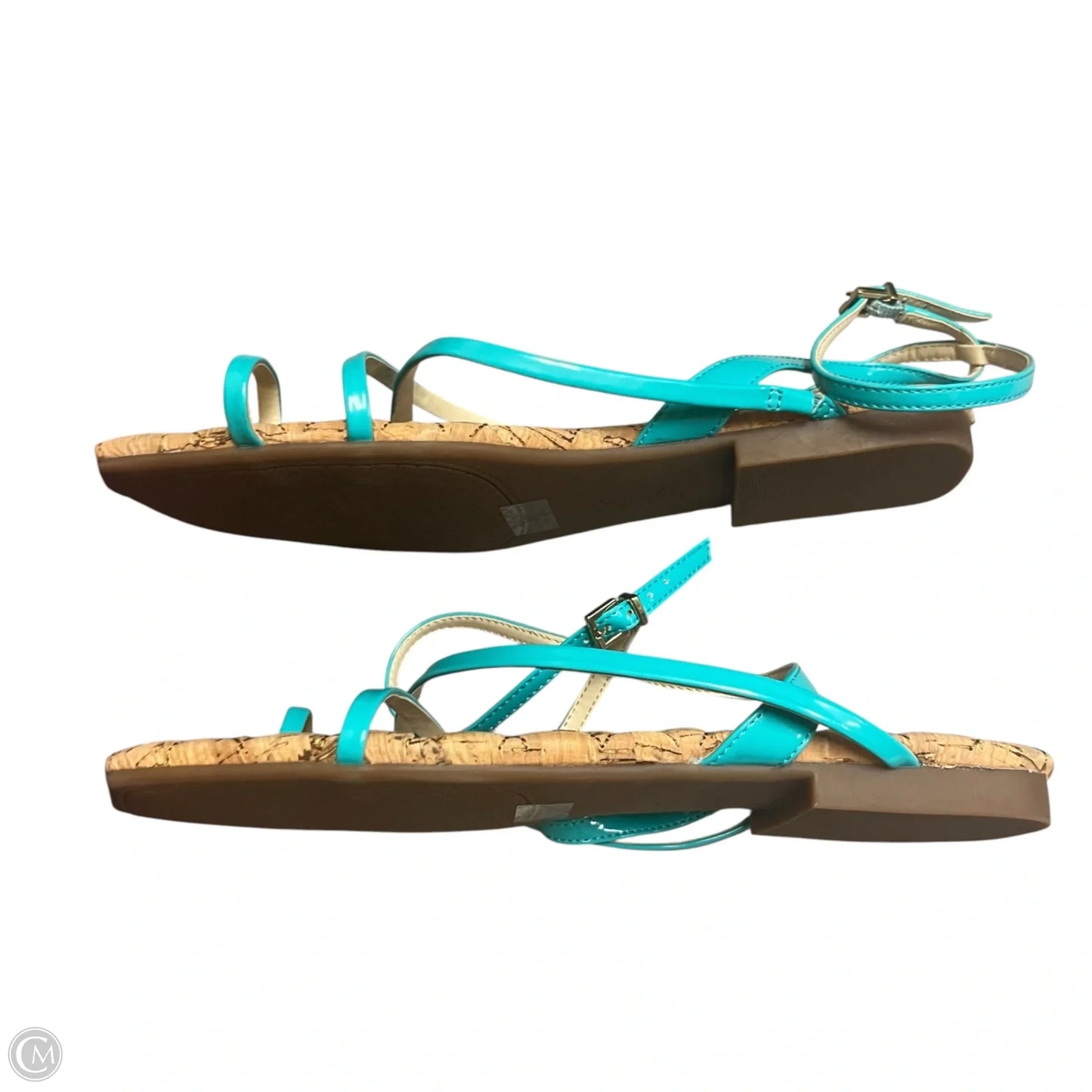 Sandals Flats By Jessica Simpson In Aqua, Size: 9.5