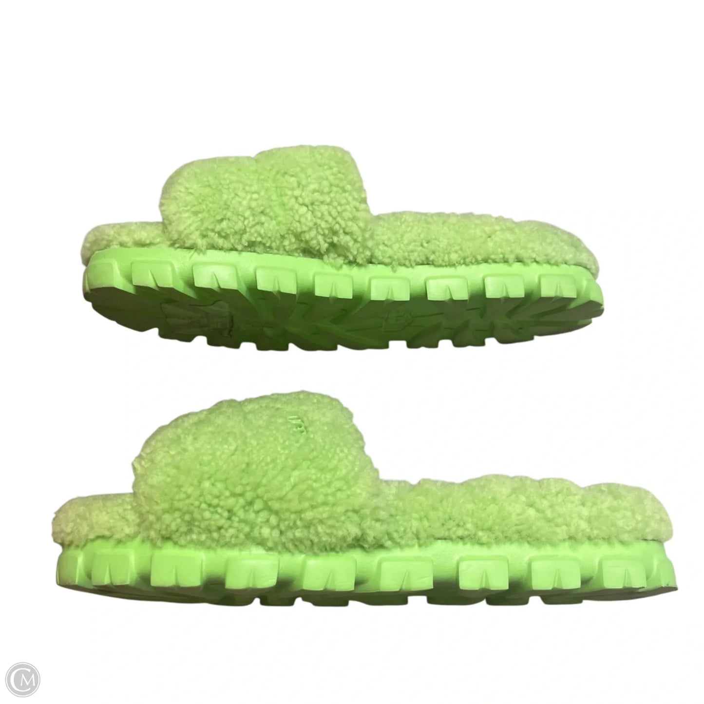Slippers Designer By Ugg In Green, Size: 9
