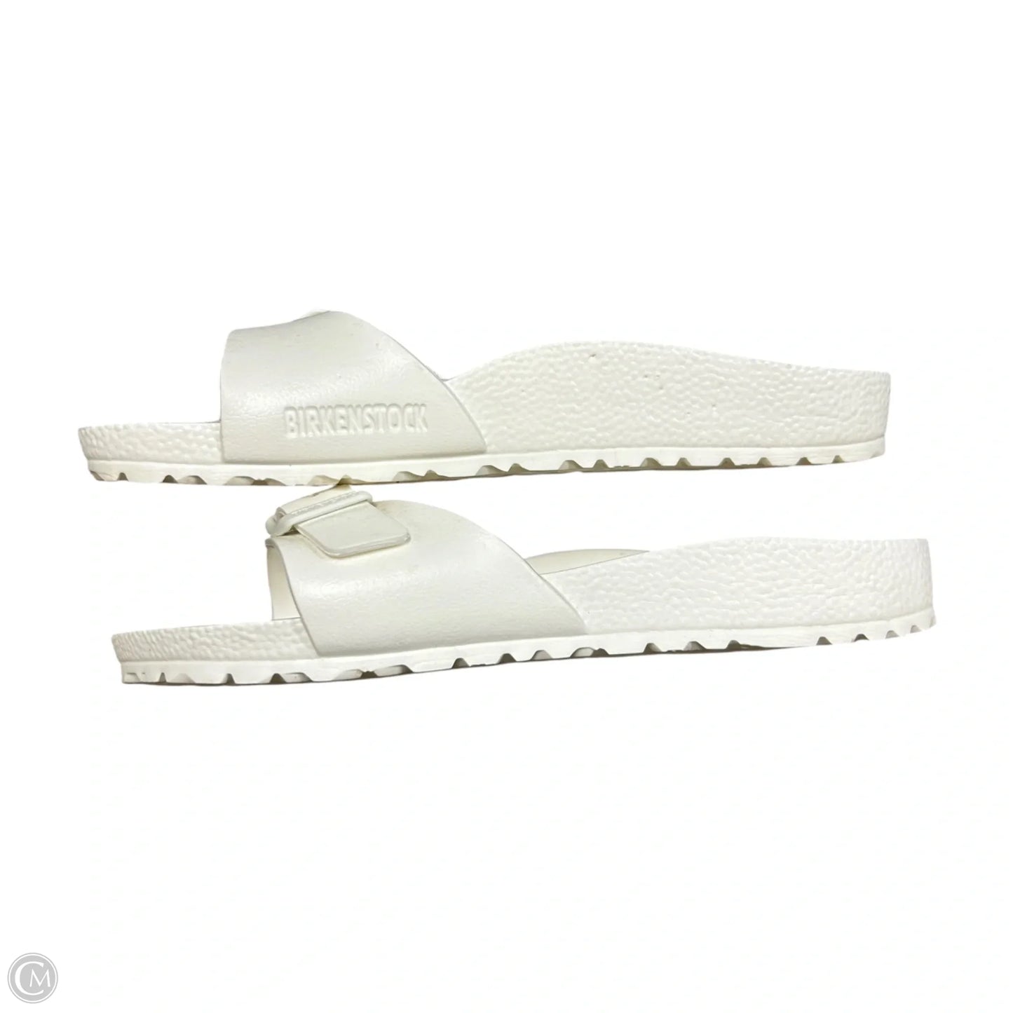 Sandals Flats By Birkenstock In White, Size: 7