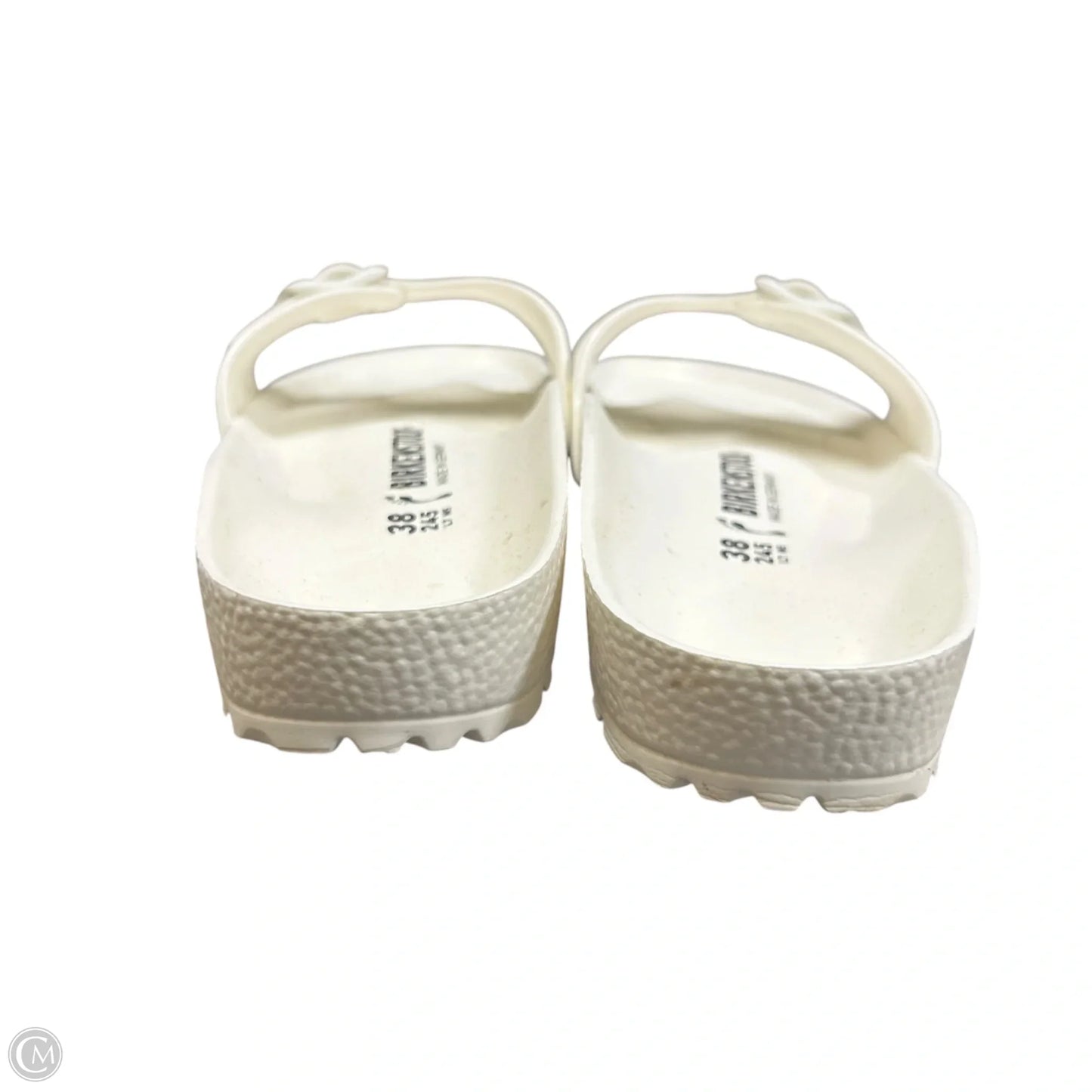 Sandals Flats By Birkenstock In White, Size: 7