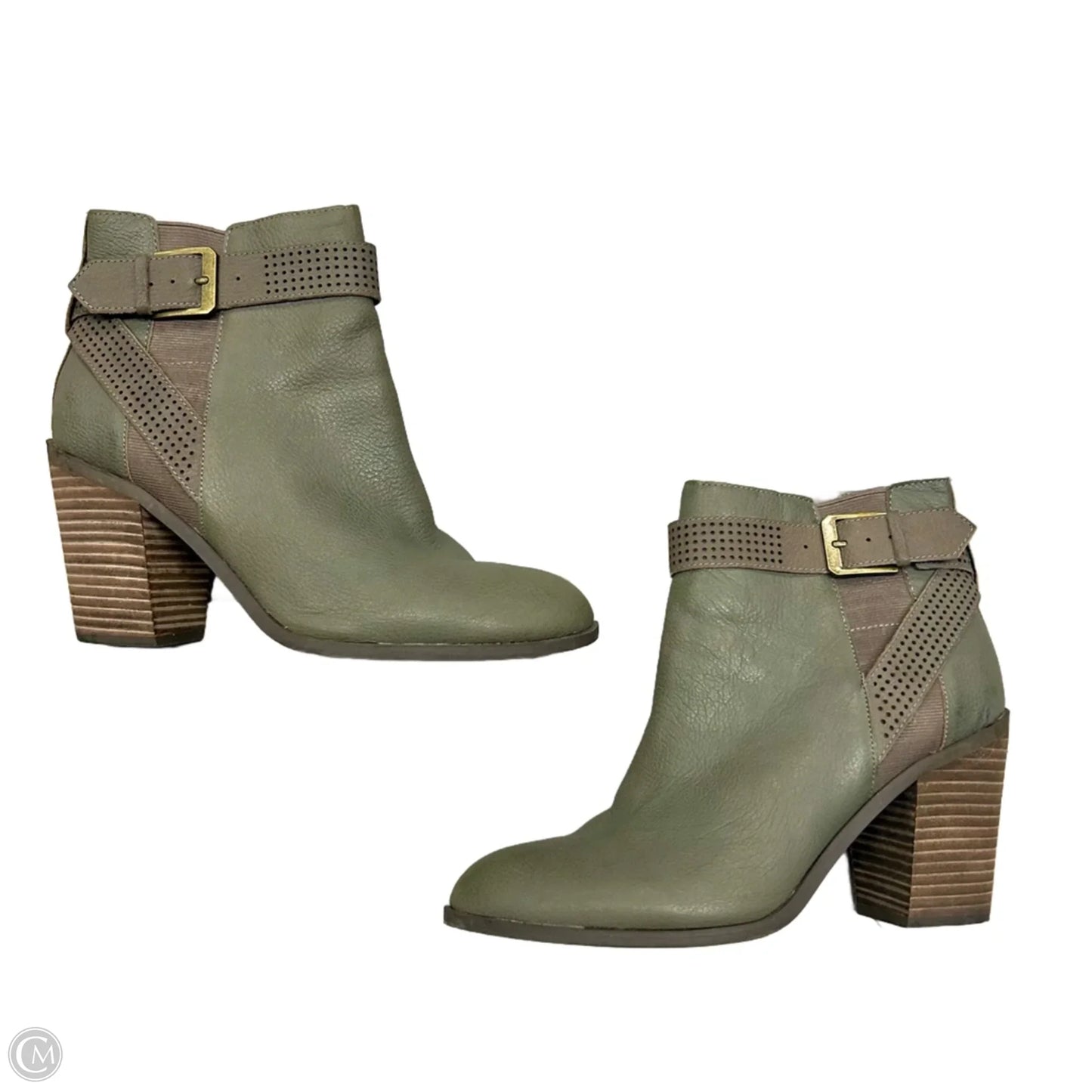 Boots Ankle Heels By Crown Vintage In Brown, Size: 10