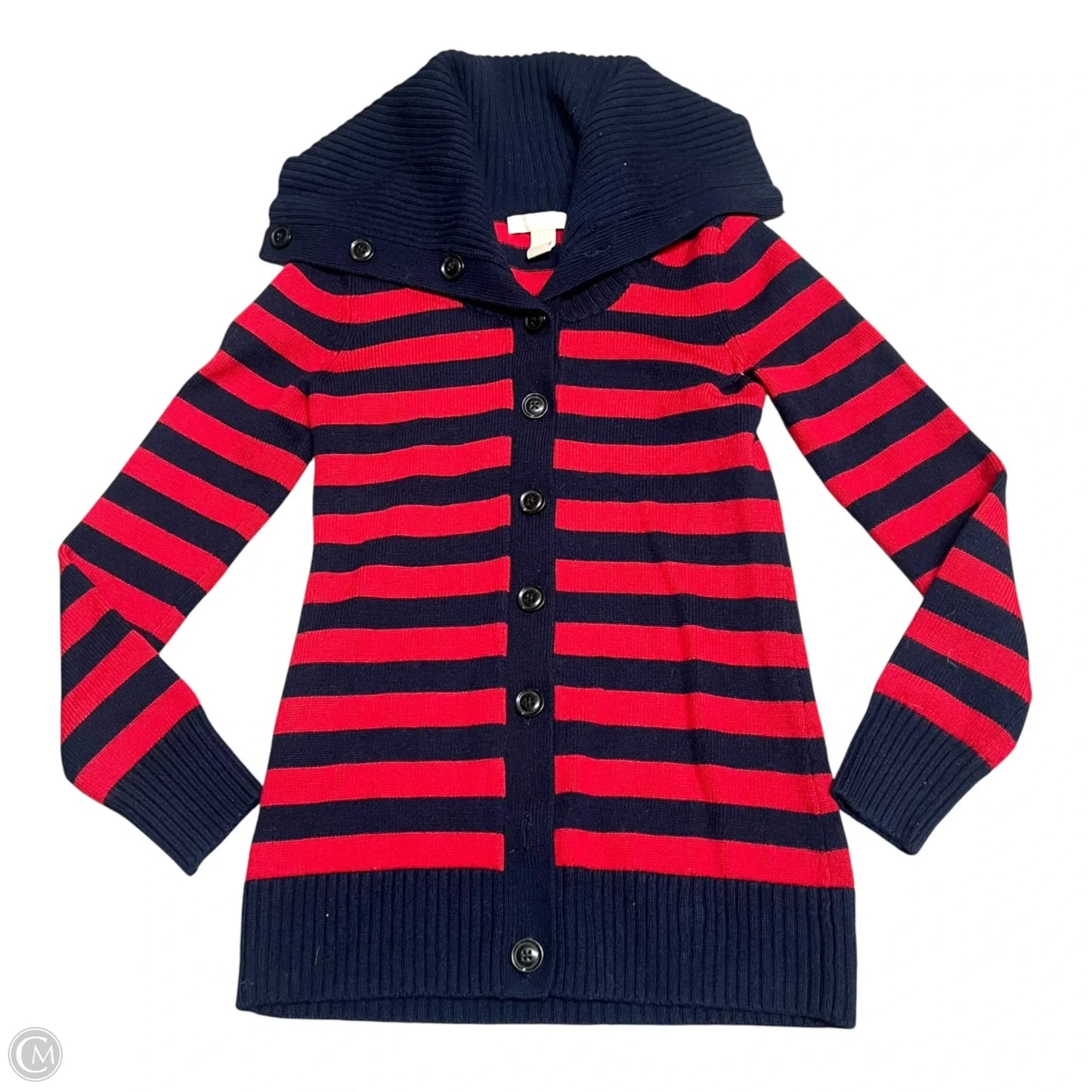 Sweater By Banana Republic In Blue & Red, Size: S