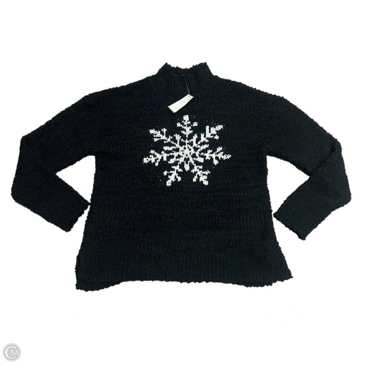 Sweater By Bobeau In Black & White, Size: M