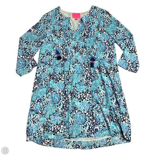 Dress Designer By Lilly Pulitzer In Blue & Purple, Size: M