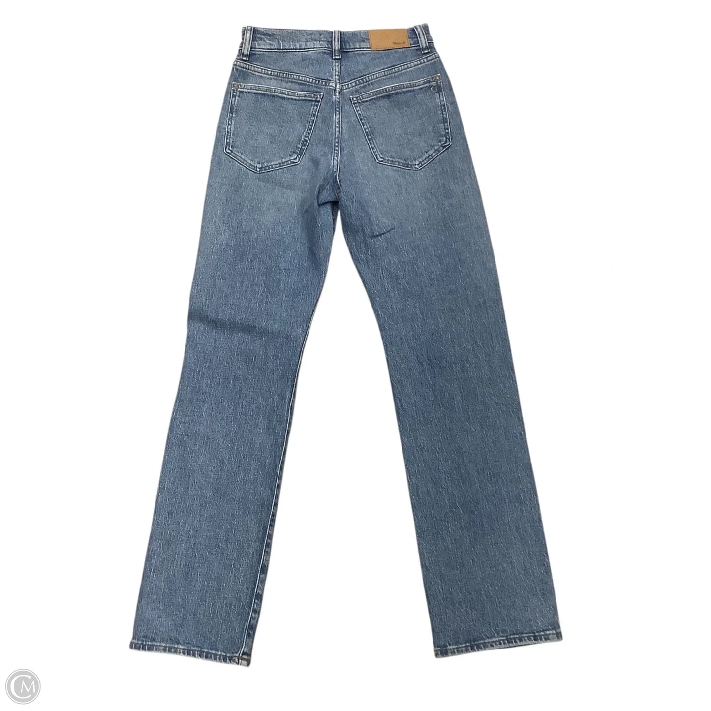 Jeans Straight By Madewell In Blue Denim, Size: 0