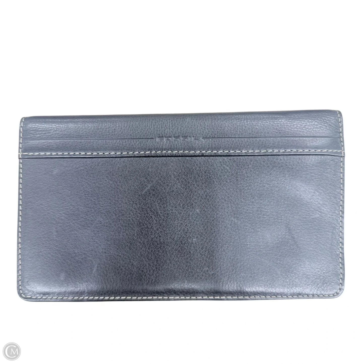 Wallet Leather By Fossil, Size: Large