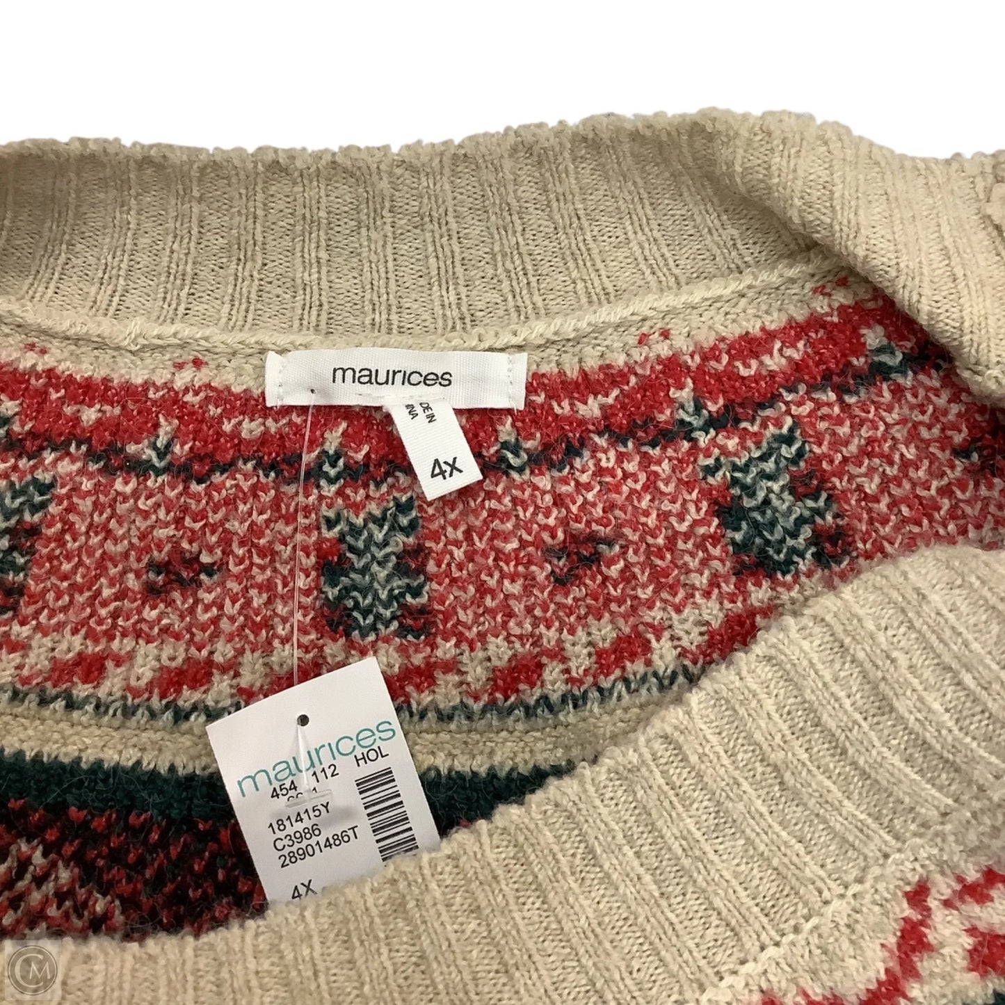 Sweater By Maurices In Beige, Size: 4x