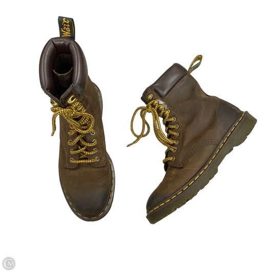 Boots Combat By Dr Martens In Brown, Size: 8
