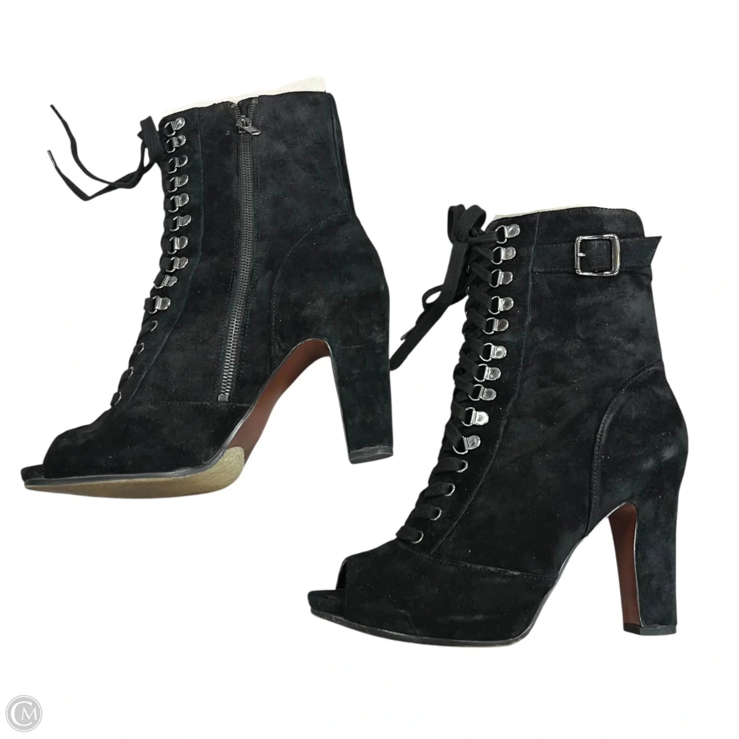 Boots Ankle Heels By Sam Edelman In Black, Size: 11