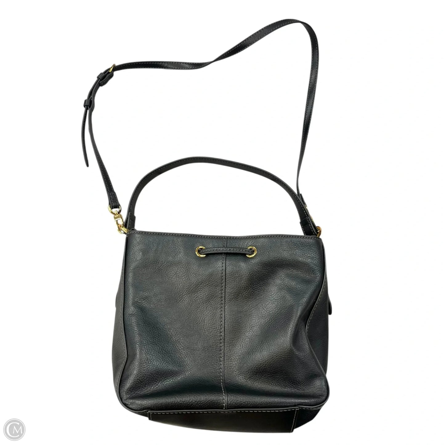 Handbag Leather By Fossil, Size: Medium