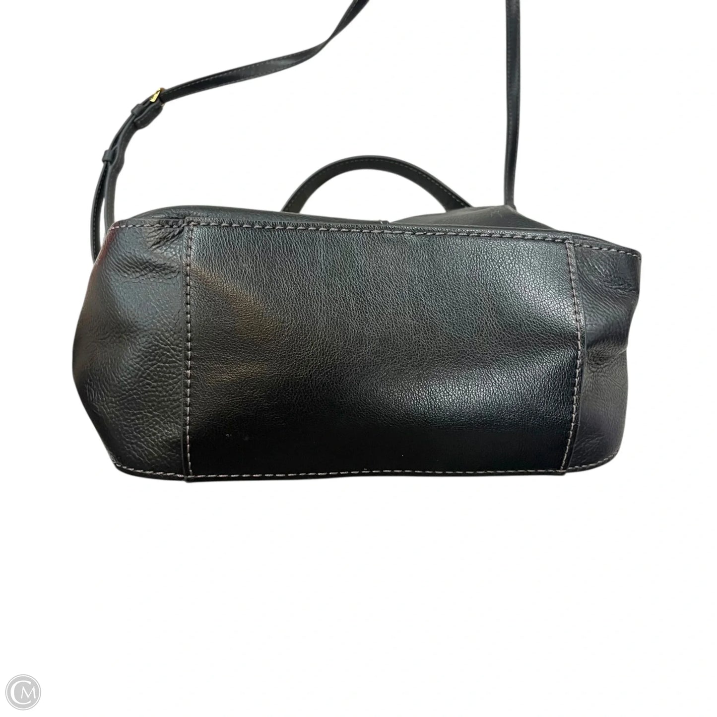 Handbag Leather By Fossil, Size: Medium
