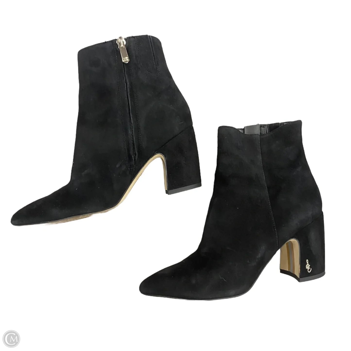 Boots Ankle Heels By Sam Edelman In Black, Size: 5.5