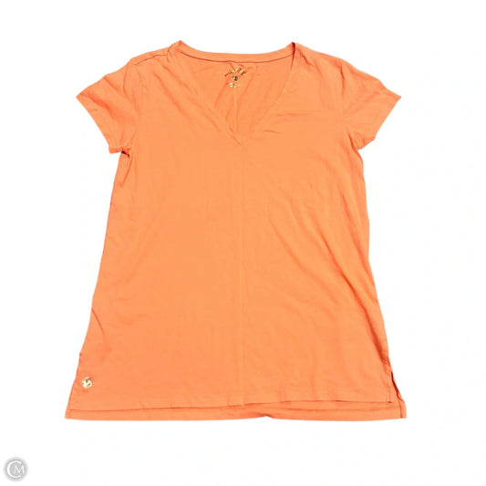 Top Short Sleeve Designer By Lilly Pulitzer In Orange, Size: Xs