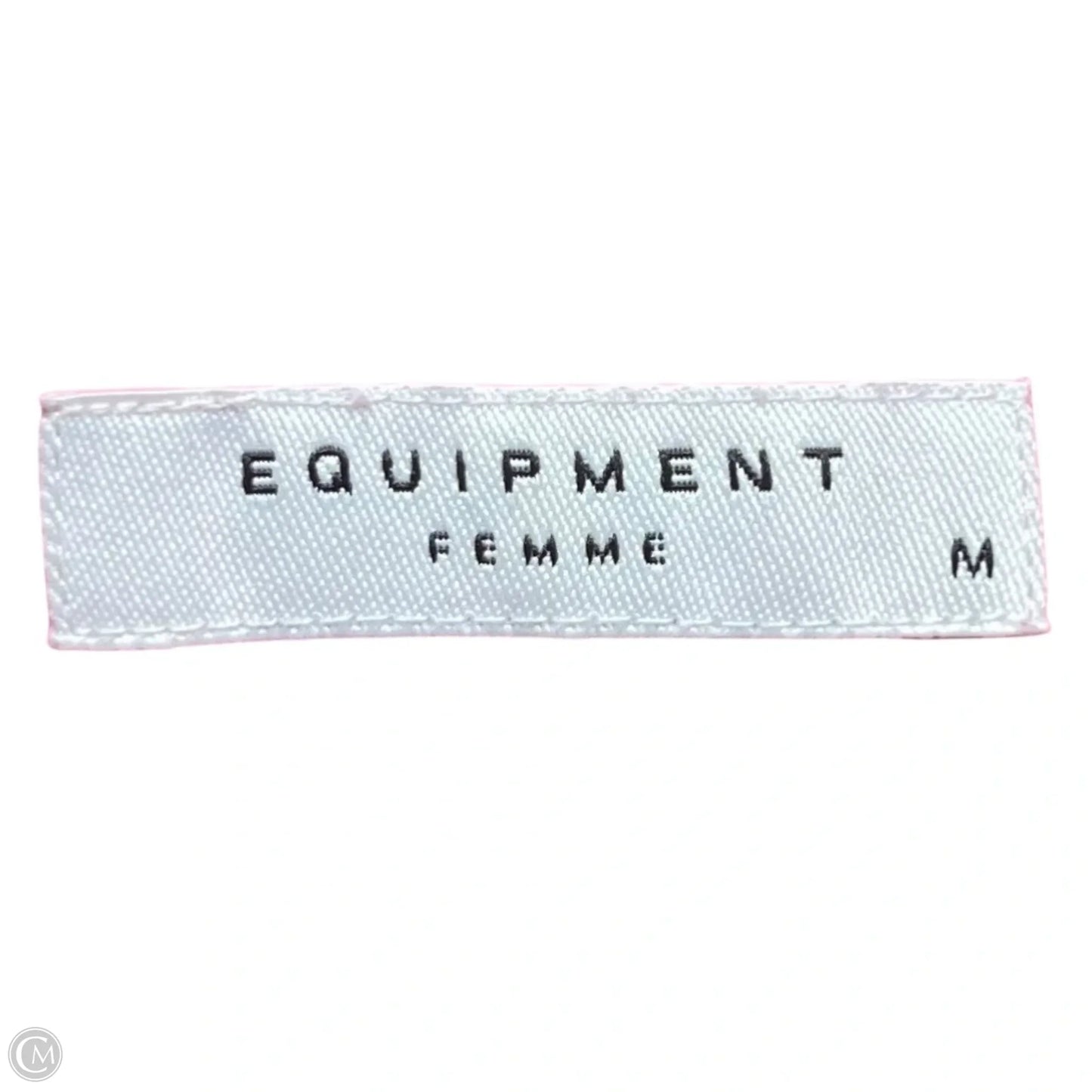 Top Long Sleeve By Equipment In Pink, Size: M