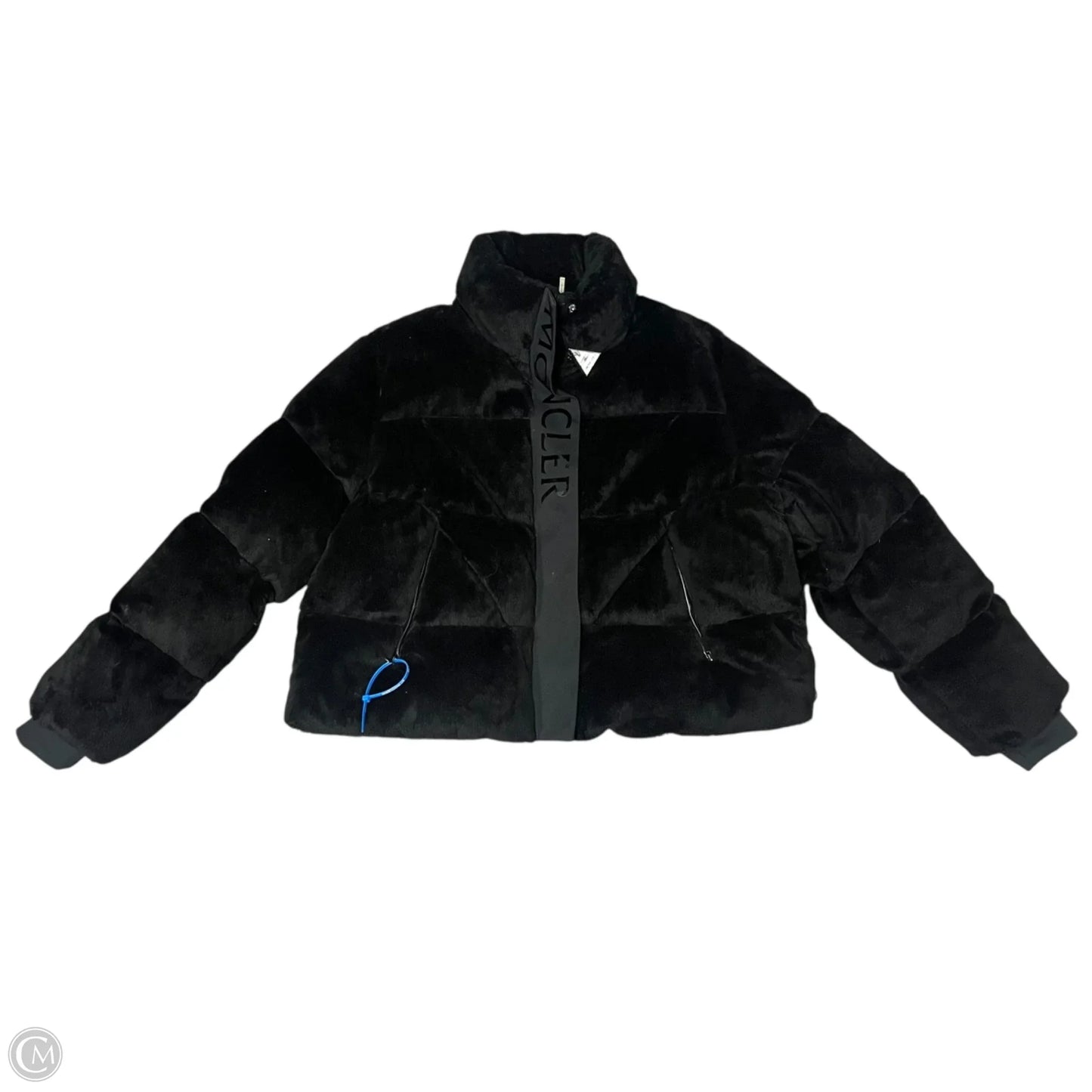 Jacket Luxury Designer By Moncler In Black, Size: L