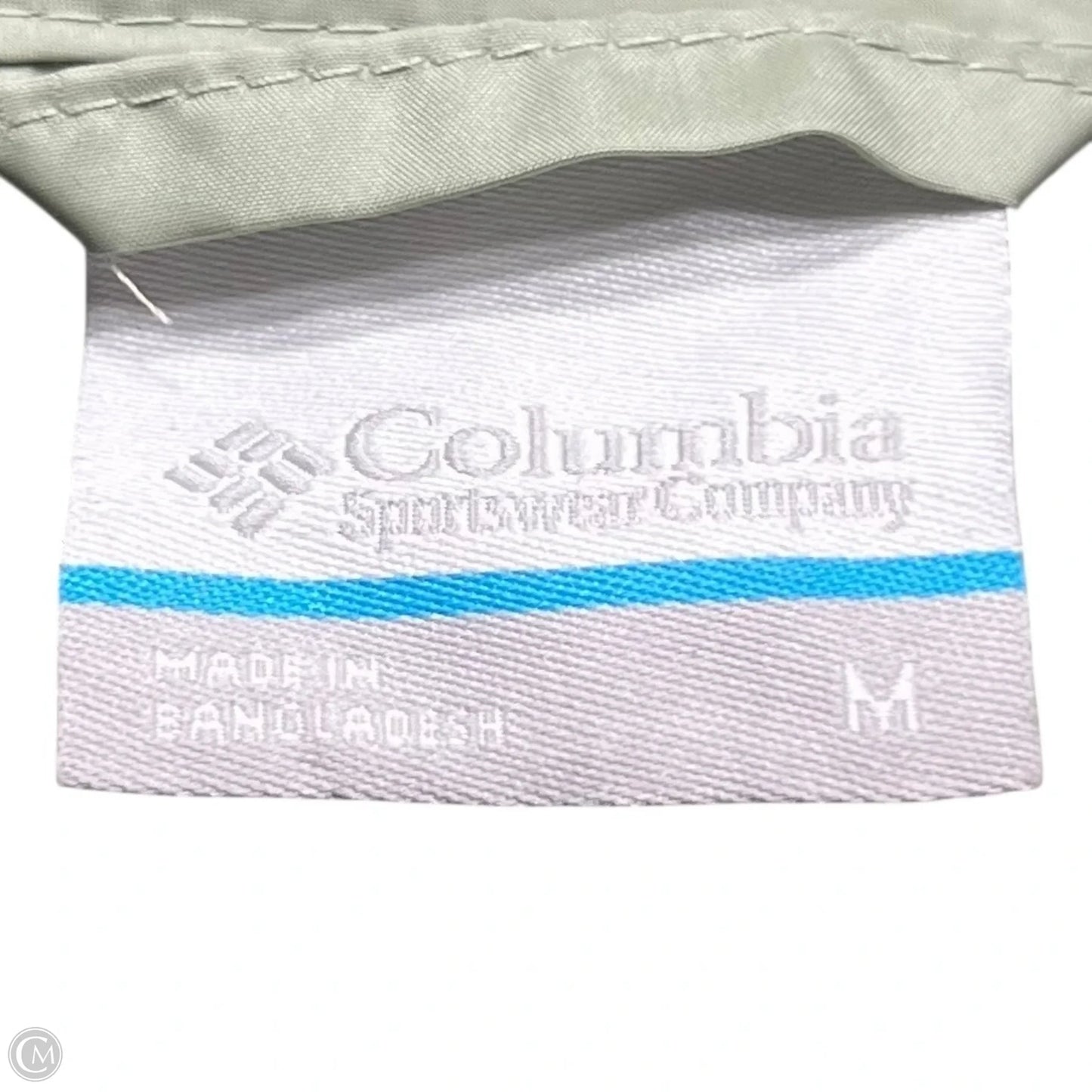 Jacket Windbreaker By Columbia In Green, Size: M