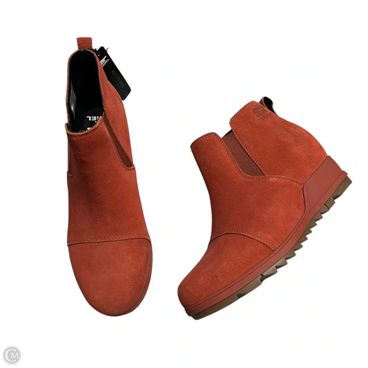 Boots Ankle Flats By Sorel In Orange, Size: 7.5