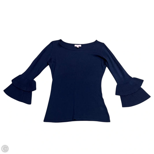 Top Long Sleeve Designer By Lilly Pulitzer In Navy, Size: Xs