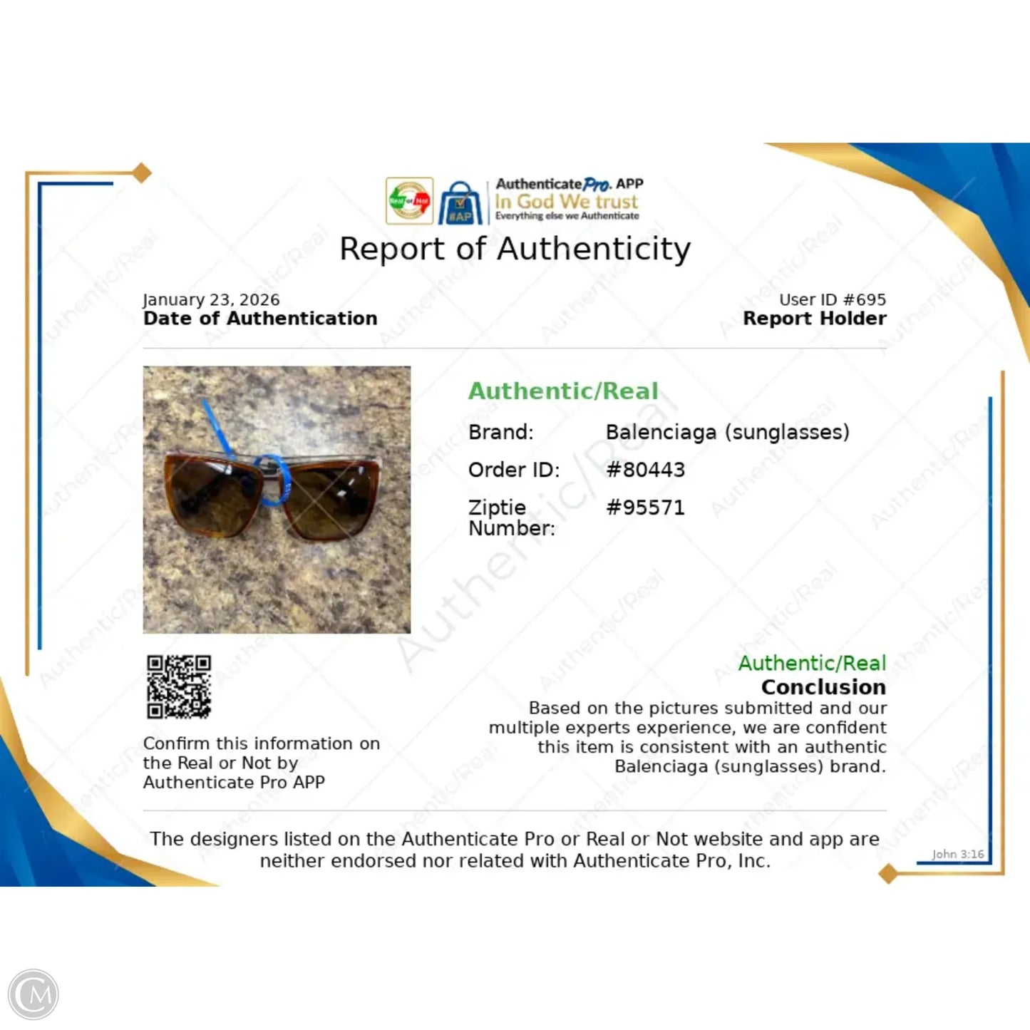 Sunglasses Luxury Designer By Balenciaga, Size: Large