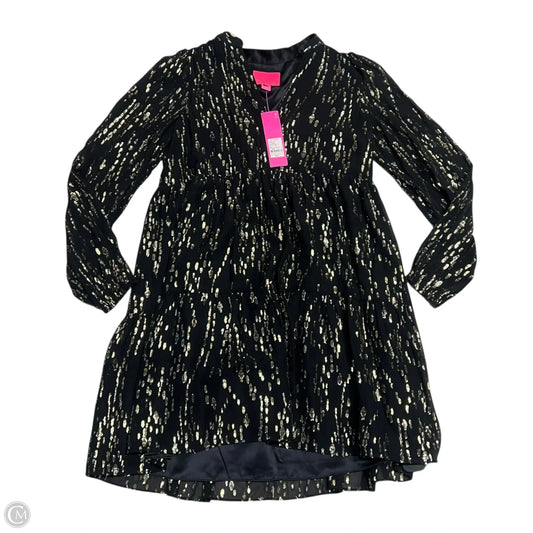 Dress Designer By Lilly Pulitzer In Black & Gold, Size: S