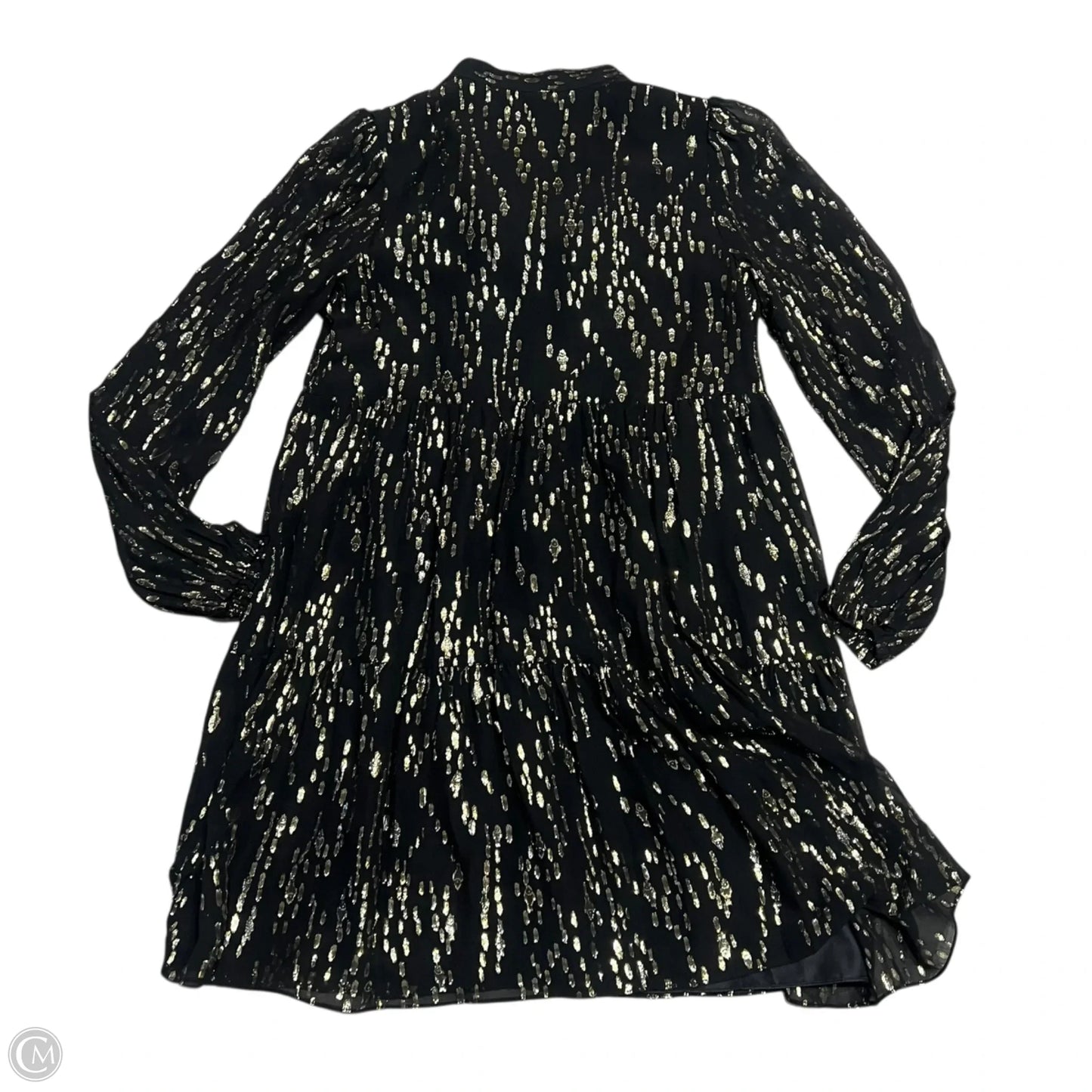 Dress Designer By Lilly Pulitzer In Black & Gold, Size: S
