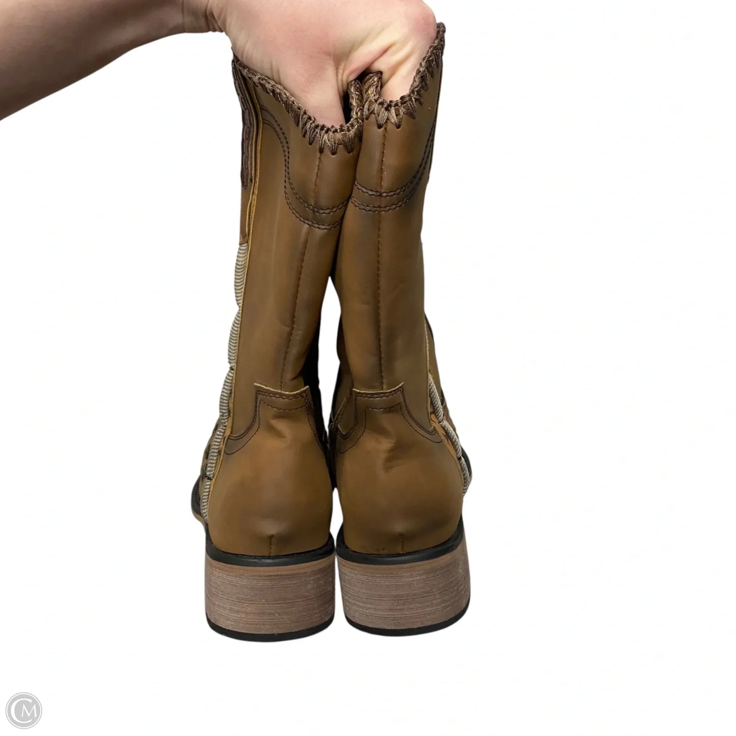 Boots Western By Cuadra In Brown & Cream, Size: 13
