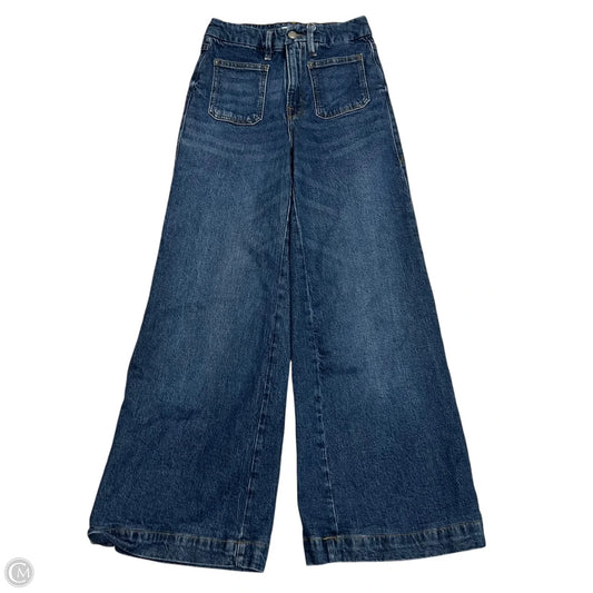 Jeans Flared By Good American In Blue Denim, Size: 0