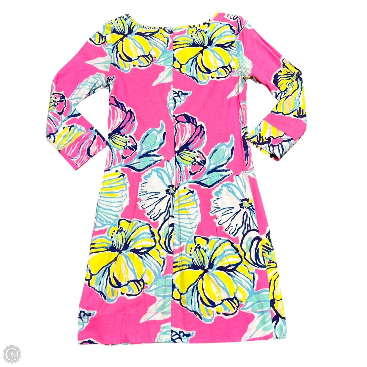 Dress Designer By Lilly Pulitzer In Pink & Yellow, Size: S